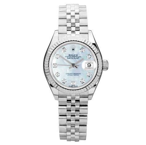 rolex datejust mother of pearl women's|rolex datejust 28mm price.